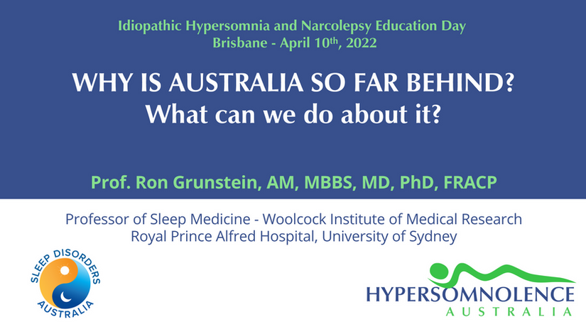 Why is Australia so far behind the rest of the world? What can be done about it? - Prof. Ron Grunstein